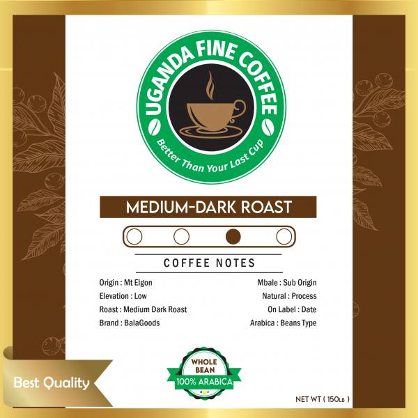Medium Dark Roast | Natural | Arabica Coffee | Low Elevation